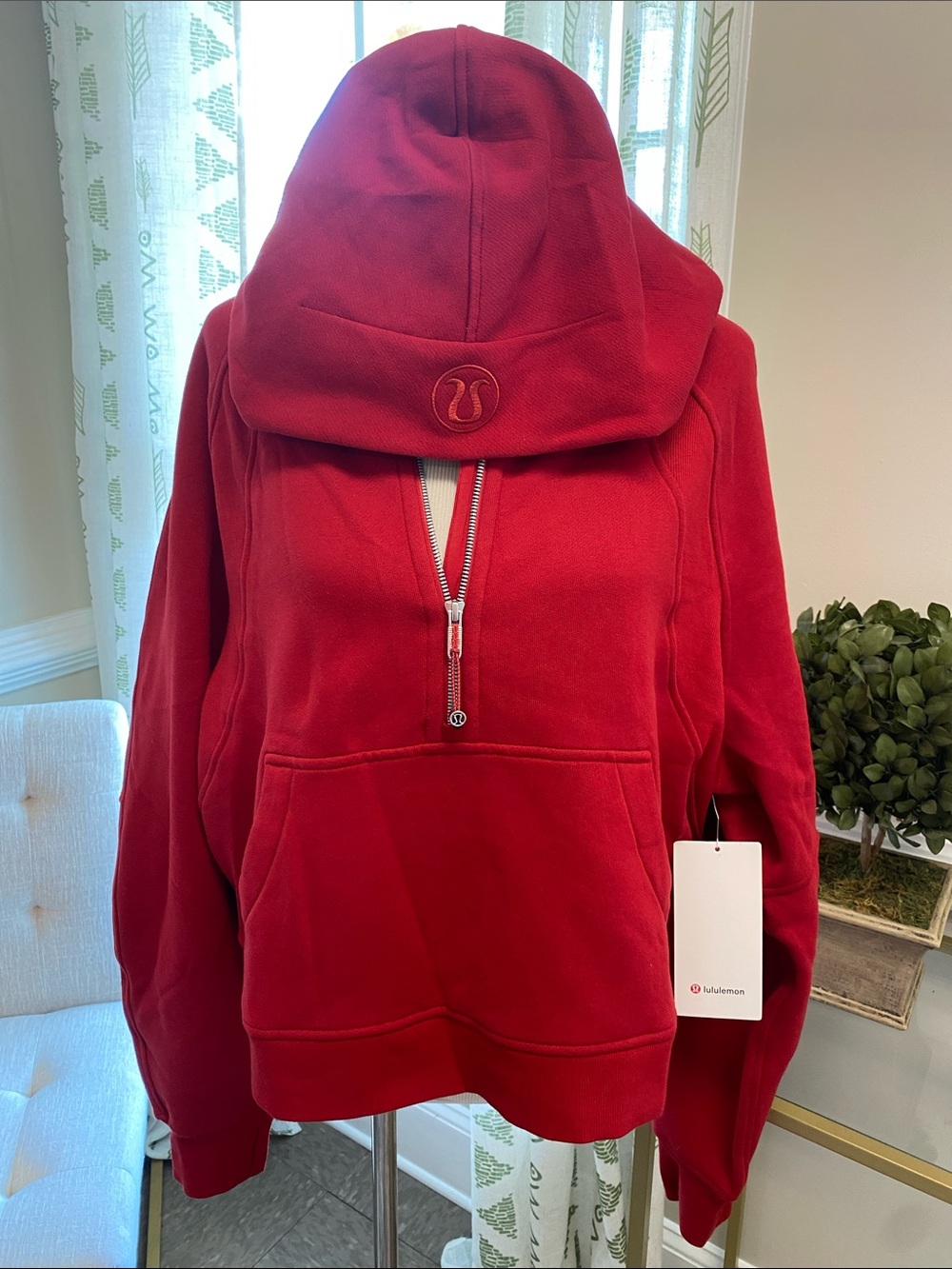 Scuba Oversized Half-Zip Hoodie